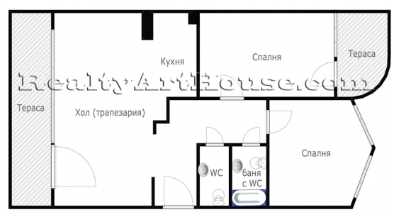 Тристайни апартаменти в тих зелен район