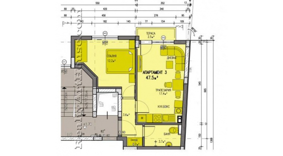 Двустайни апартаменти в нова зграда