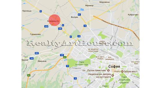 Парцел 1120 кв.м. в центъра на с. Божурище