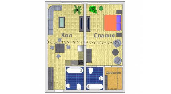 2-стаен апартамент в многофункционална сграда