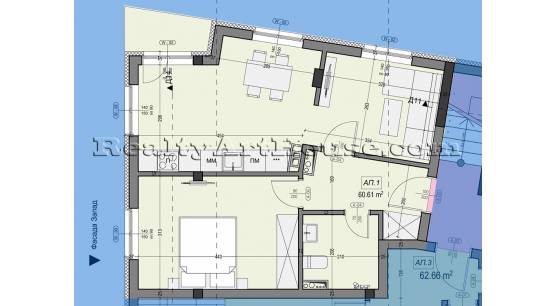 2-стаен апартамент в новострояща се сграда кв. Подуяне