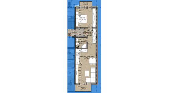 2-стаен апартамент пред АКТ 15