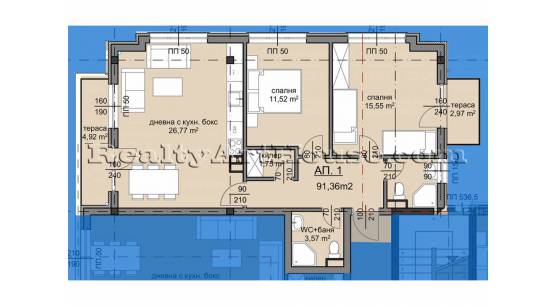 3-стайни апартаменти в новострояща се сграда кв. Люлин 8